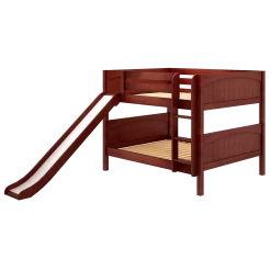 Maxtrix Full Low Bunk Bed With Slide 37 Maxtrix Full Low Bunk Bed With Slide -Kid Furniture ROCK CP LEFT