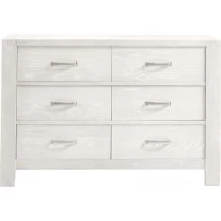 Natart Rustico Double Dresser -Kid Furniture Rustico DD white