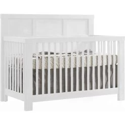 Natart Rustico "5-in-1'' Convertible Crib -Kid Furniture Rustico crib white