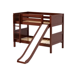 Maxtrix Twin Low Bunk Bed With Slide -Kid Furniture SMILE CP d22c7271 08c4 4df8 aeca 27e3767a798a