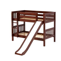 Maxtrix Twin Low Bunk Bed With Slide -Kid Furniture SMILE CS 1a72540f f76f 4d2d ae62 d93ccbfbddda