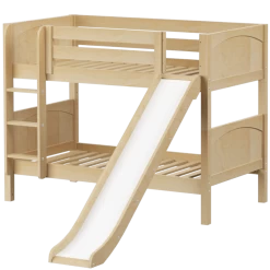 Maxtrix Twin Low Bunk Bed With Slide -Kid Furniture SMILE NP e8393fda ad3e 4213 bf31 ce85db582dca