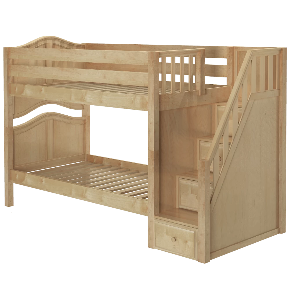 Maxtrix Twin Curved Bunk Bed With Stairs 8 Maxtrix Twin Curved Bunk Bed With Stairs - Image 6