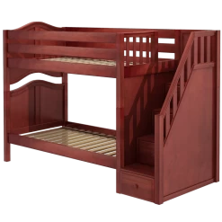 Maxtrix Twin Medium Bunk Bed With Stairs 26 Maxtrix Twin Medium Bunk Bed With Stairs -Kid Furniture STELLAR CC