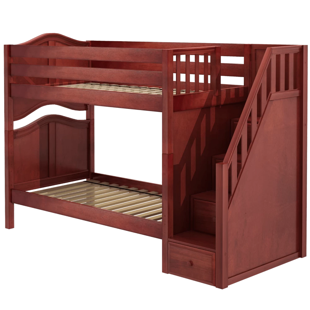 Maxtrix Twin Curved Bunk Bed With Stairs 6 Maxtrix Twin Curved Bunk Bed With Stairs - Image 4