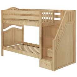 Maxtrix Twin Medium Bunk Bed With Stairs 27 Maxtrix Twin Medium Bunk Bed With Stairs -Kid Furniture STELLAR NC