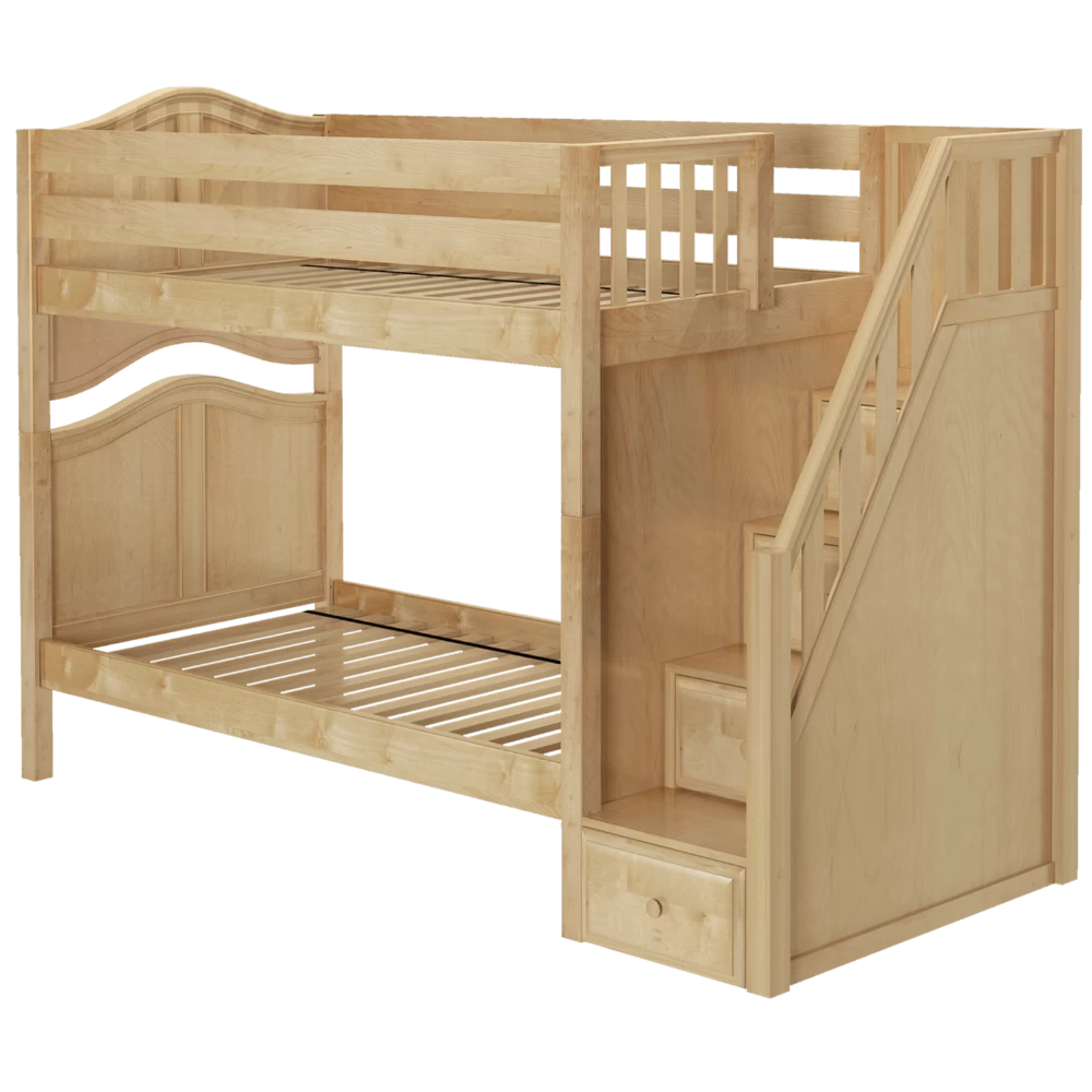 Maxtrix Twin Curved Bunk Bed With Stairs 4 Maxtrix Twin Curved Bunk Bed With Stairs - Image 2