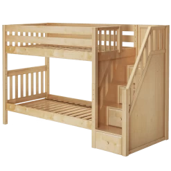 Maxtrix Twin Medium Bunk Bed With Stairs 22 Maxtrix Twin Medium Bunk Bed With Stairs -Kid Furniture STELLAR NS f777f7d1 e0fb 4a3e bb33 e0908757eab3