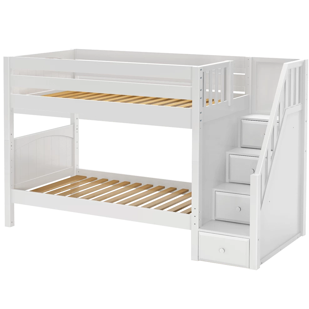 Maxtrix Twin Medium Bunk Bed With Stairs 3 Maxtrix Twin Medium Bunk Bed With Stairs