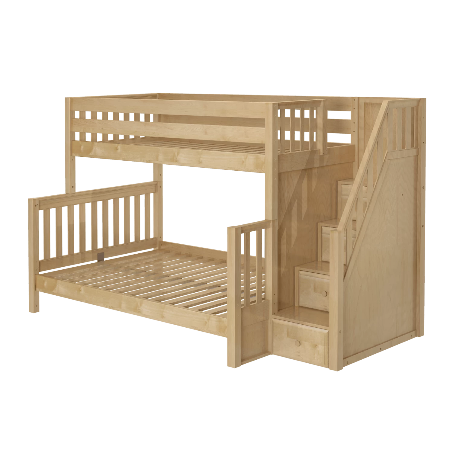 Maxtrix Medium Twin XL Over Full XL Bunk Bed With Stairs 5 Maxtrix Medium Twin XL Over Full XL Bunk Bed With Stairs - Image 3