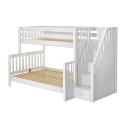 Maxtrix Medium Twin XL Over Full XL Bunk Bed With Stairs 6 Maxtrix Medium Twin XL Over Full XL Bunk Bed With Stairs -Kid Furniture SUMO XL WS 9eda5808 71ce 459a 97cc 978a18f31849