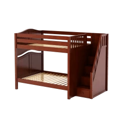 Maxtrix Full High Bunk Bed With Stairs 19 Maxtrix Full High Bunk Bed With Stairs -Kid Furniture TOPPER CC