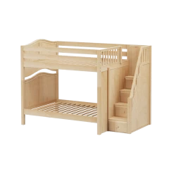 Maxtrix Full High Bunk Bed With Stairs 12 Maxtrix Full High Bunk Bed With Stairs -Kid Furniture TOPPER NC