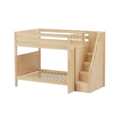 Maxtrix Full High Bunk Bed With Stairs 13 Maxtrix Full High Bunk Bed With Stairs -Kid Furniture TOPPER NP