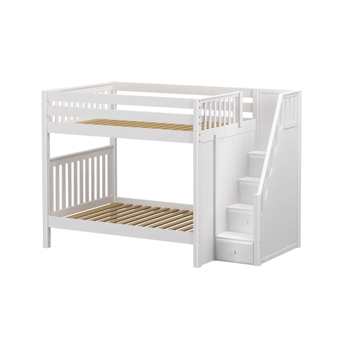 Maxtrix Full High Bunk Bed With Stairs 3 Maxtrix Full High Bunk Bed With Stairs