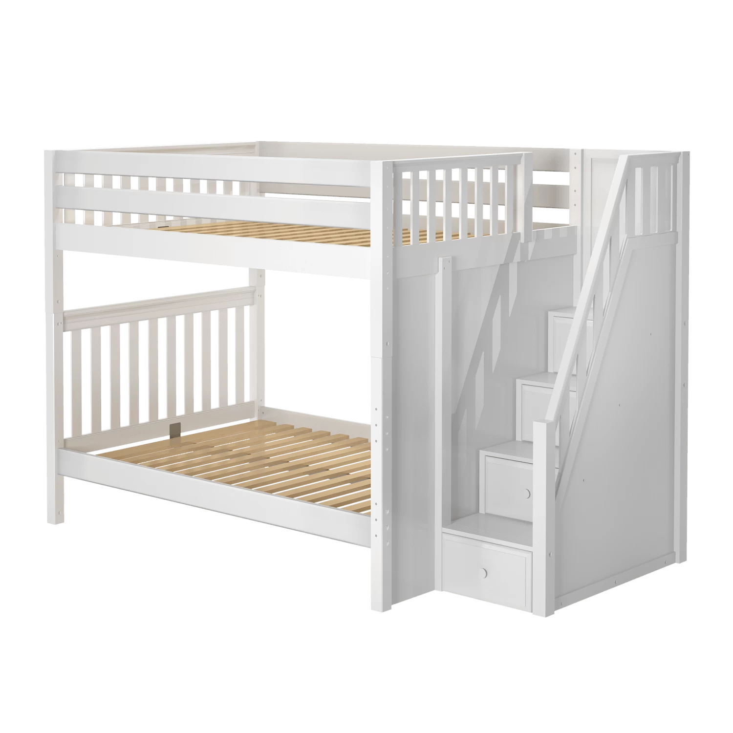Maxtrix Full XL High Bunk Bed With Stairs 3 Maxtrix Full XL High Bunk Bed With Stairs