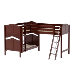 Maxtrix Twin Medium Corner Loft Bunk Bed -Kid Furniture TRIFID CC