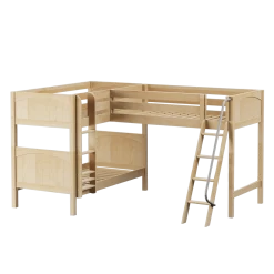 Maxtrix Twin Medium Corner Loft Bunk Bed -Kid Furniture TRIFID NP