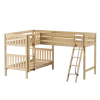 Maxtrix Twin Medium Corner Loft Bunk Bed 1 Maxtrix Twin Medium Corner Loft Bunk Bed -Kid Furniture TRIFID NS