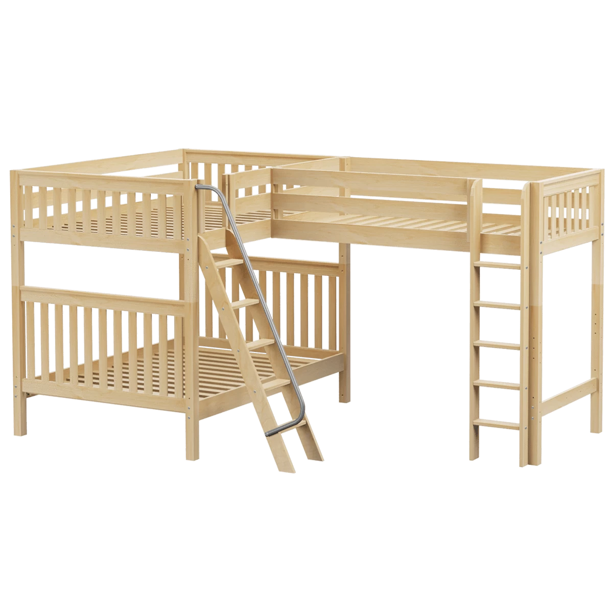 Maxtrix Full High Corner Loft Bunk Bed 3 Maxtrix Full High Corner Loft Bunk Bed