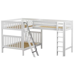 Maxtrix Full High Corner Loft Bunk Bed 14 Maxtrix Full High Corner Loft Bunk Bed -Kid Furniture TRIPLET WS 35fdc386 8b0e 461a b4fc 91f48fce29fc