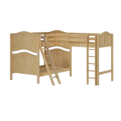 Maxtrix Full High Corner Loft Bunk Bed 21 Maxtrix Full High Corner Loft Bunk Bed -Kid Furniture TRIPLET NC