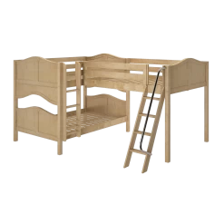 Maxtrix Full Medium Corner Loft Bunk Bed -Kid Furniture TRIUNE NC