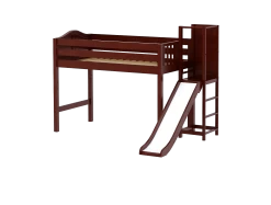 Maxtrix Twin Mid Loft Bed With Slide Platform -Kid Furniture TURF CC 4ddf9dda 1916 4101 b0ce 9fc34ad91aed