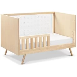 Ubabub Nifty Clear 3-In-1 Crib -Kid Furniture US0300BR White Background 03