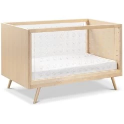 Ubabub Nifty Clear 3-In-1 Crib -Kid Furniture US0300BR White Background Main 01