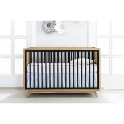 Romina Uptown Classic Crib 29 Romina Uptown Classic Crib -Kid Furniture Uptowon Oak Black 01