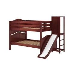Maxtrix Full Low Bunk Bed With Slide Platform 30 Maxtrix Full Low Bunk Bed With Slide Platform -Kid Furniture VOODOO CC