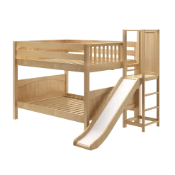 Maxtrix Full Low Bunk Bed With Slide Platform 35 Maxtrix Full Low Bunk Bed With Slide Platform -Kid Furniture VOODOO NP