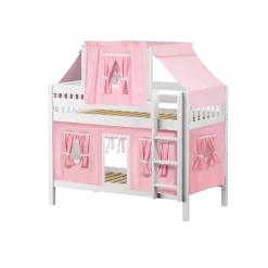 Maxtrix Twin Low Bunk Bed With Straight Ladder, Top Tent + Curtain 40 Maxtrix Twin Low Bunk Bed With Straight Ladder, Top Tent + Curtain -Kid Furniture WHATNOT23 WS 9b35c53b 478a 443b 874f 513a0a5e98c1