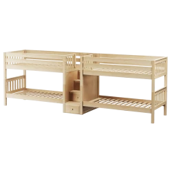 Maxtrix Twin Low Quadruple Bunk Bed With Stairs 17 Maxtrix Twin Low Quadruple Bunk Bed With Stairs -Kid Furniture WONDERFUL NS 6ade0240 6939 4e72 9774 34fb69628330