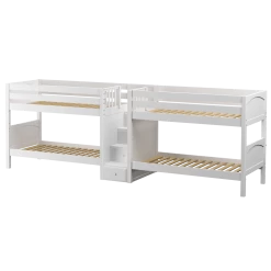 Maxtrix Twin Low Quadruple Bunk Bed With Stairs 18 Maxtrix Twin Low Quadruple Bunk Bed With Stairs -Kid Furniture WONDERFUL WP 3a2945e8 d1f2 4f0b 9679 03ea0375a967