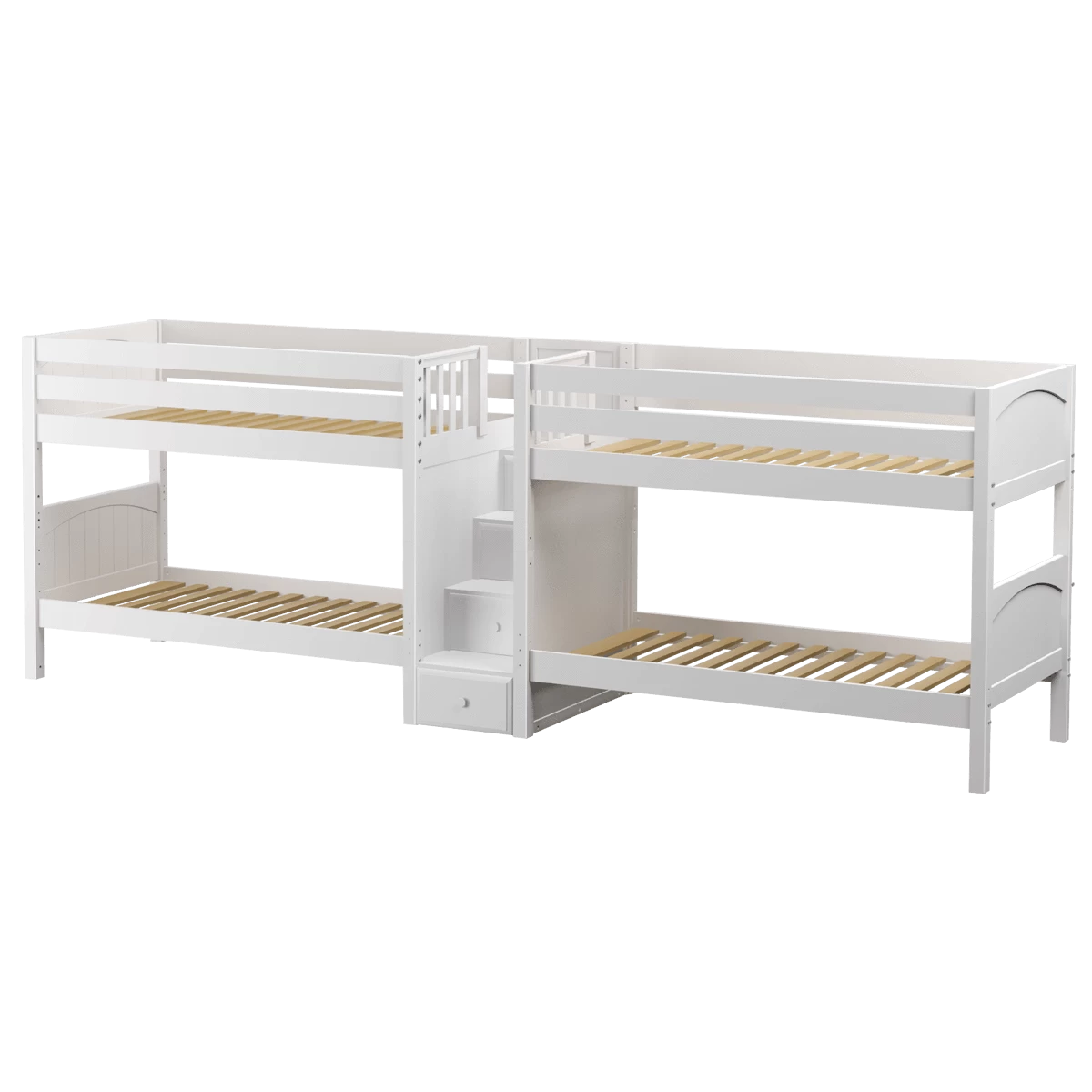 Maxtrix Twin Low Quadruple Bunk Bed With Stairs 9 Maxtrix Twin Low Quadruple Bunk Bed With Stairs - Image 7