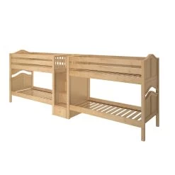 Maxtrix Twin Low Quadruple Bunk Bed With Stairs 13 Maxtrix Twin Low Quadruple Bunk Bed With Stairs -Kid Furniture WONDERFUL NC