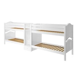 Maxtrix Twin Low Quadruple Bunk Bed With Stairs 21 Maxtrix Twin Low Quadruple Bunk Bed With Stairs -Kid Furniture WONDERFUL WC