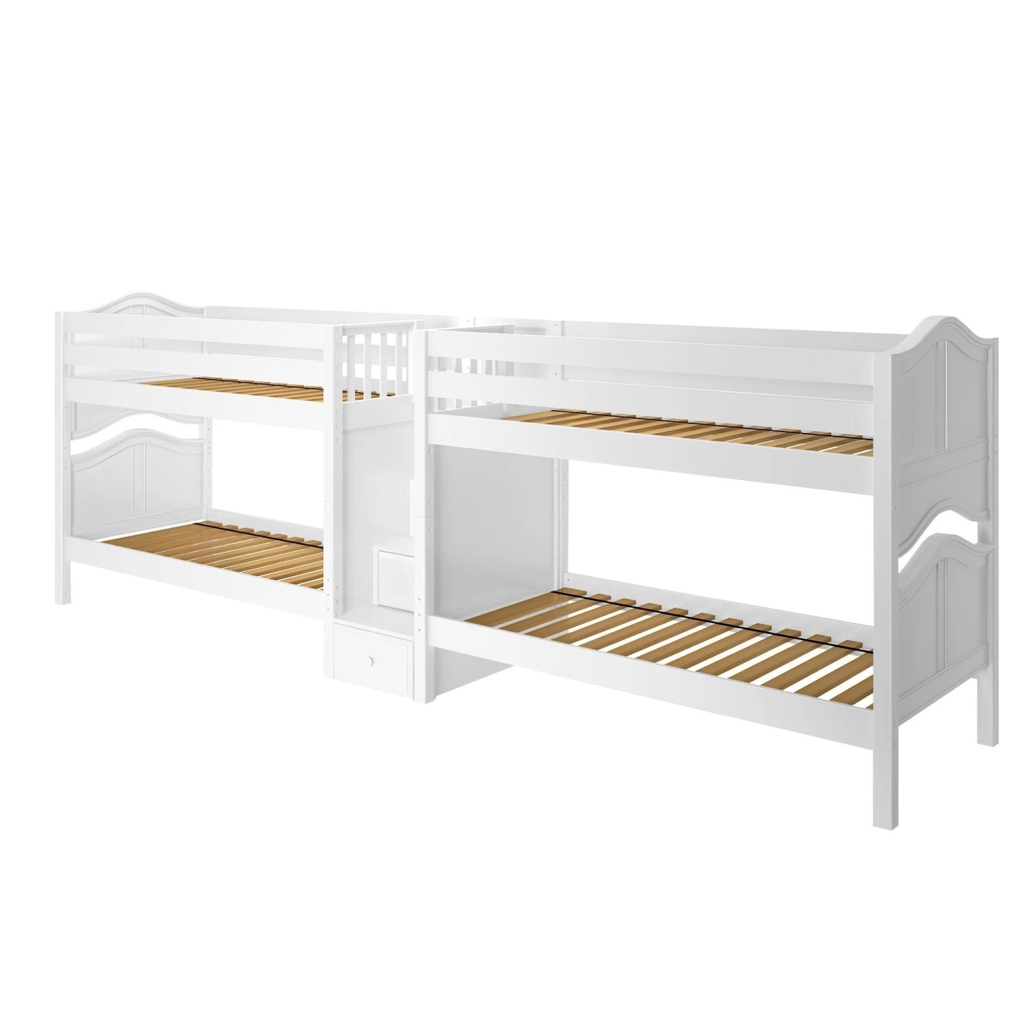 Maxtrix Twin Low Quadruple Bunk Bed With Stairs 12 Maxtrix Twin Low Quadruple Bunk Bed With Stairs - Image 10
