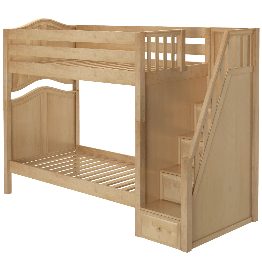 Maxtrix Twin Curved Bunk Bed With Stairs 5 Maxtrix Twin Curved Bunk Bed With Stairs - Image 3