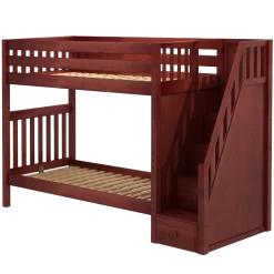 Maxtrix Twin XL High Bunk Bed With Stairs 7 Maxtrix Twin XL High Bunk Bed With Stairs -Kid Furniture WOPPER XL CS 32899a4e b602 49b6 9472 fce4a78ddda5