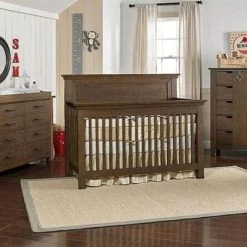 Dolce Babi Lucca Convertible Flat Top Crib -Kid Furniture lucca flat panel crib brown