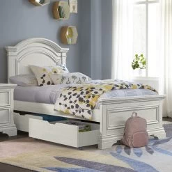 Westwood Design Olivia Arch Top Twin Bed -Kid Furniture olivia twin bed room scene 1